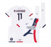 Paris Saint-Germain Marco Asensio #11 Koszulka Wyjazdowa dzieci 2024-25 Krótki Rękaw (+ krótkie spodenki)